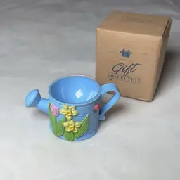 Avon Gift Collection Watering Can Egg Cup, 1998, Easter Watering Can Egg Cup