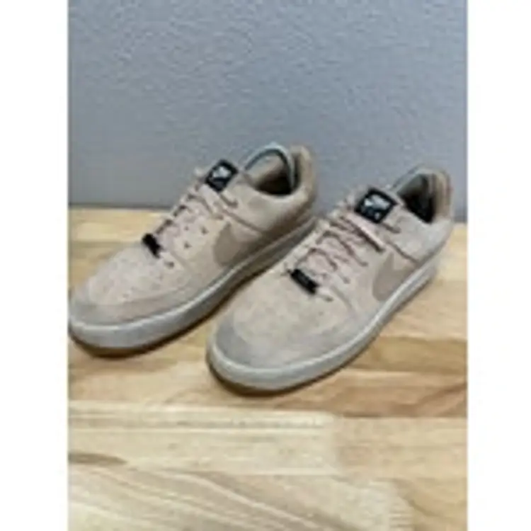 Nike Air Force 1 Sage Low Bio Beige Suede Women's Size 10