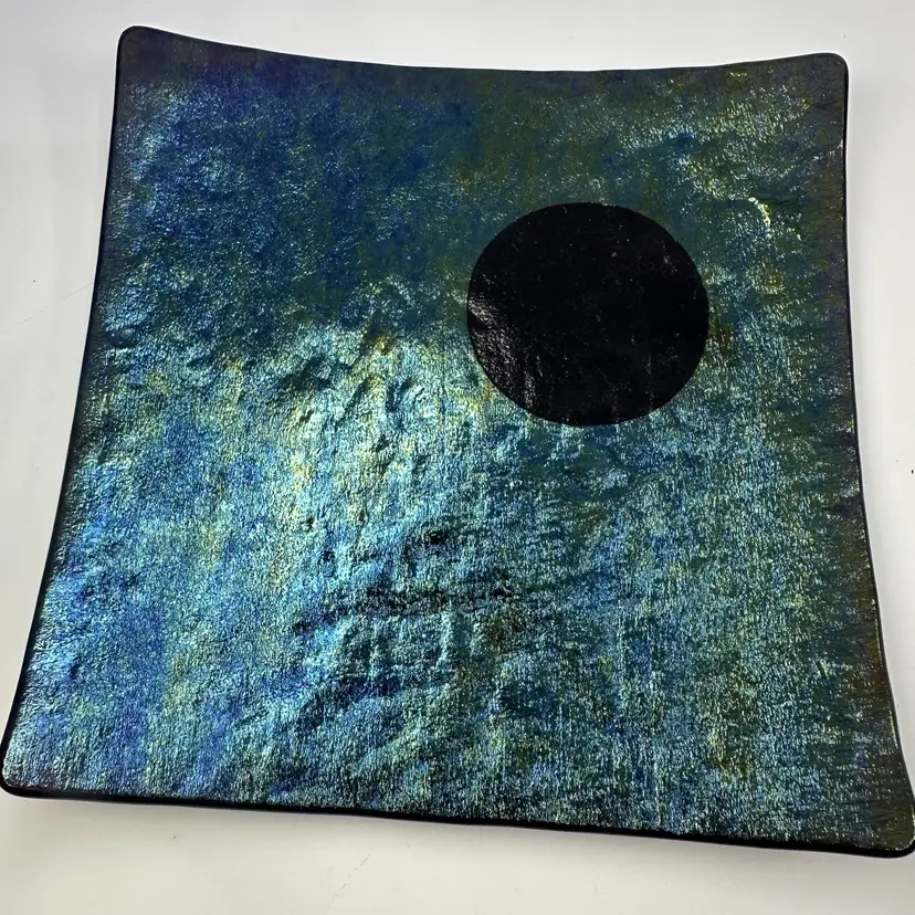 Kurt McVay Fused Dichroic Glass Tray