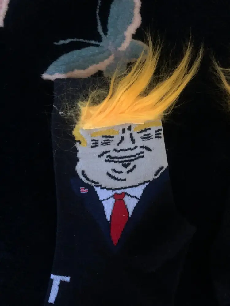 Unisex Donald Trump Orange Hair Funny Socks Unisex Crew Socks