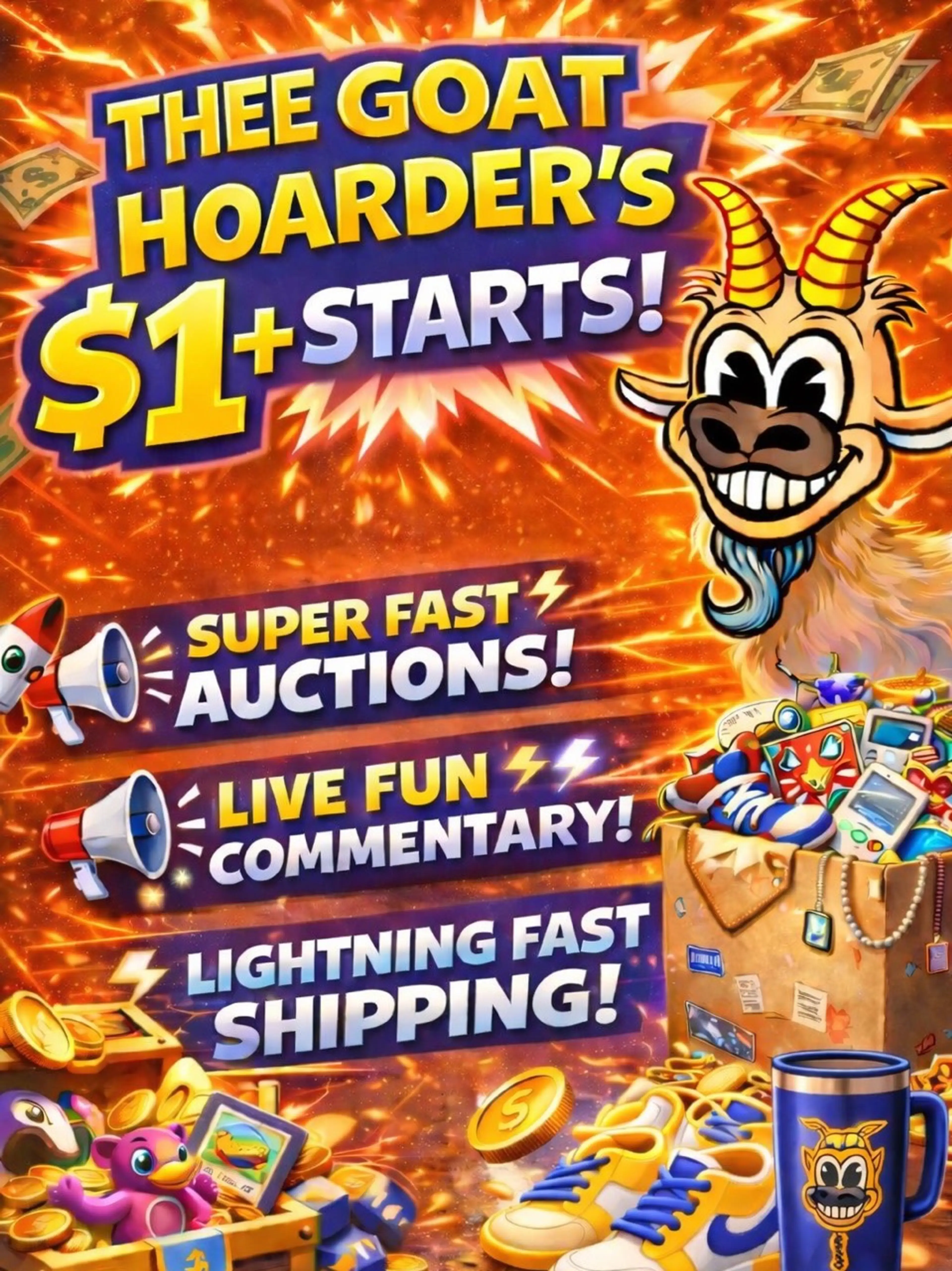 🔥🐐$1+ Starts🐐🔥Bins Haul Threads🐐🔥