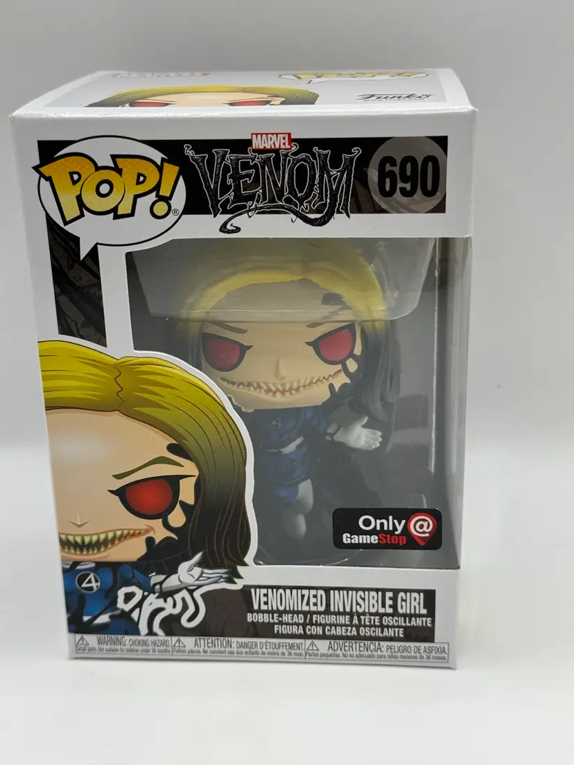 Funko Pop! Marvel - Venomized Invisible Girl #690 - GameStop Exclusive +Protect