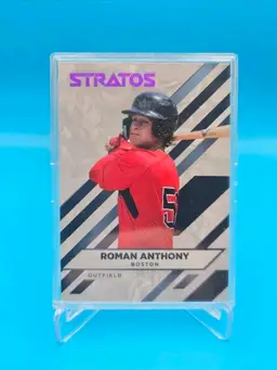 Roman Anthony 2025 Pulse Stratos Purple Foil 8/10 Boston Red Sox