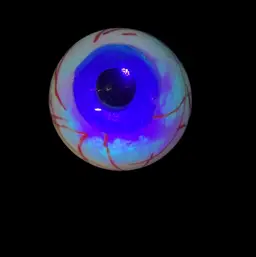 Sold Out, Dynasty Gallery, Blue Eyeball, Paperweight Glow Blue