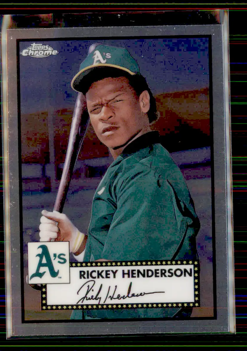 Rickey Henderson 2021 Topps Chrome Platinum Anniversary #501 - Oakland Athletics - (153-299)