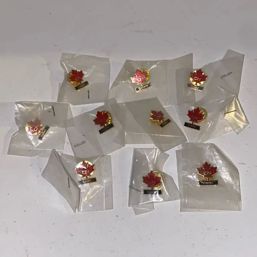 Lot Of 10 New CN CANAC Pins, see description and pictures