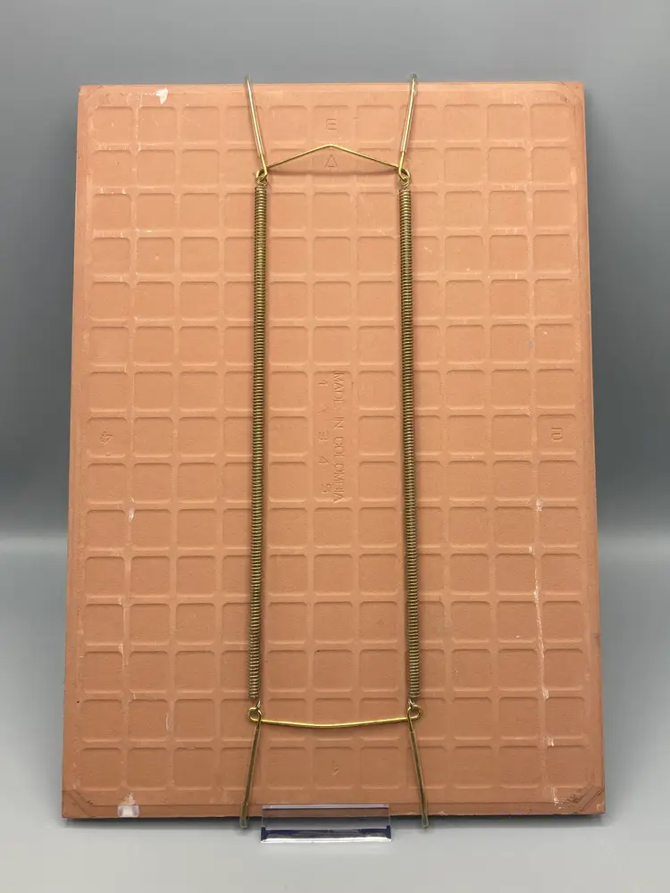 Vintage Hand Painted Signed Art - Landscape Scene on Columbian Tile - Wall Hanging