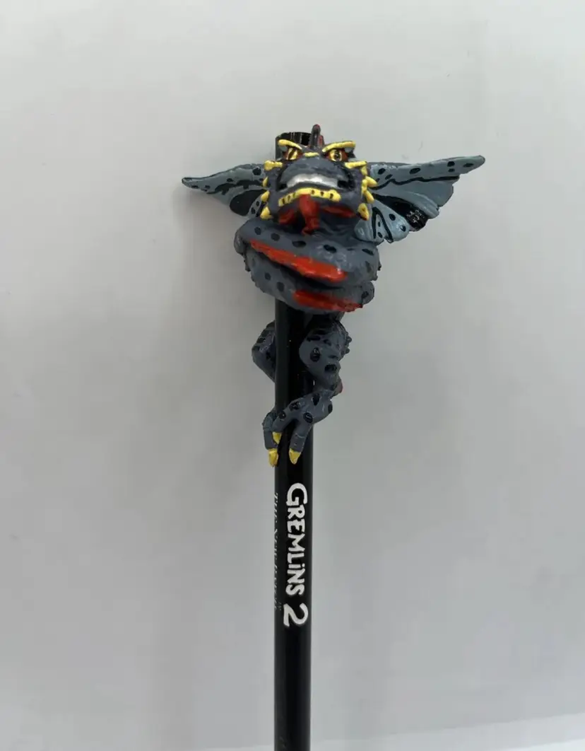 VINTAGE 1990 NEW GREMLINS 2 THE NEW BATCH PENCIL APPLAUSE GIZMO STRIPE FIGURE