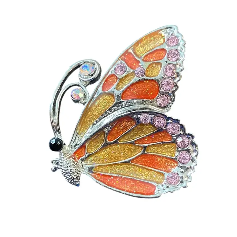 Sparkling Butterfly Brooch
