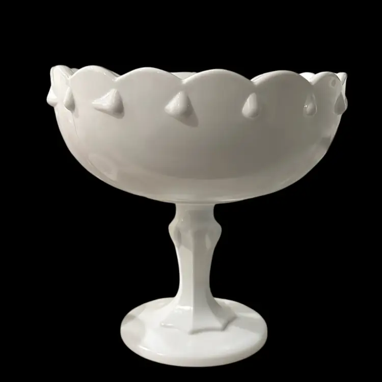 Milk Glass:  Indiana Glass Teardrop Compote