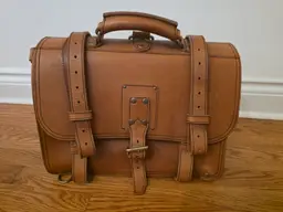 Marlondo Leather Double Space Brief Case 16"