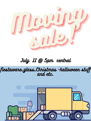 Moving Sale With Aprilene