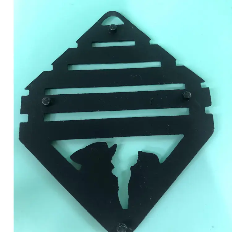 Vintage Cast Iron Amish Pennsylvania Dutch Trivet "Ve Get Too Soon Undt Too Late Schmart"