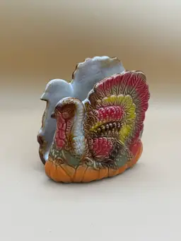 Vintage Turkey Napkin Holder Fall/Autumn Thanksgiving Tableware