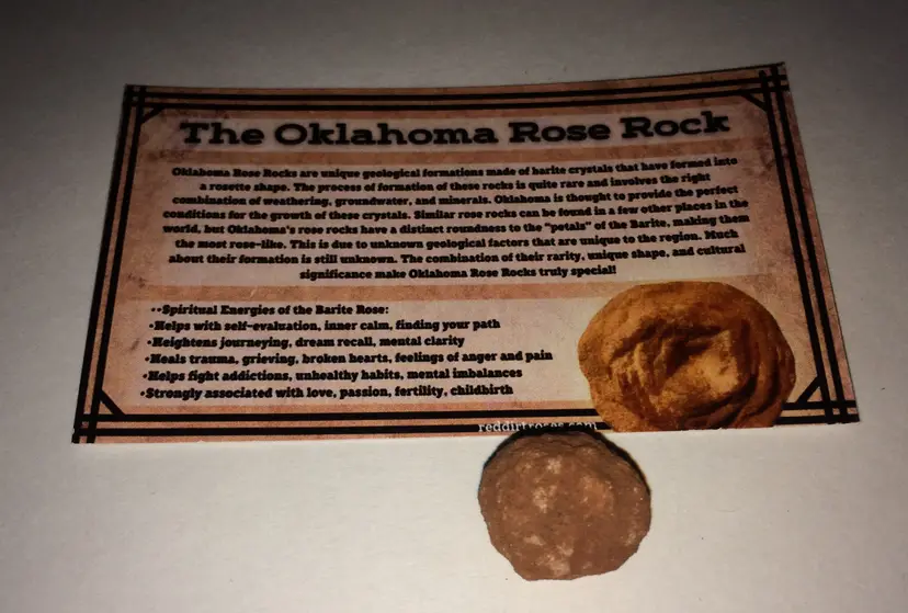 Oklahoma Rose Rock 3/4" Round