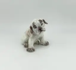 Royal Copenhagen Dahl Jensen 1139 Porcelain Bull Dog Pup 2.5"x 2.75"x 2.5"