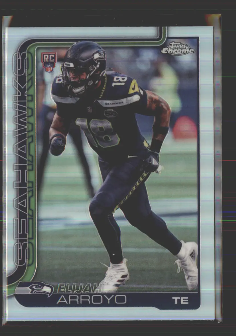 Elijah Arroyo 2025 Topps Chrome Refractor #396 - (142) - Seattle Seahawks