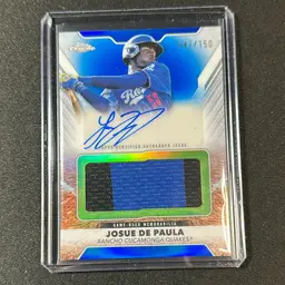 Josue De Paula 2025 Topps Pro Debut Jumbo Auto Relic /150 Los Angeles Dodgers