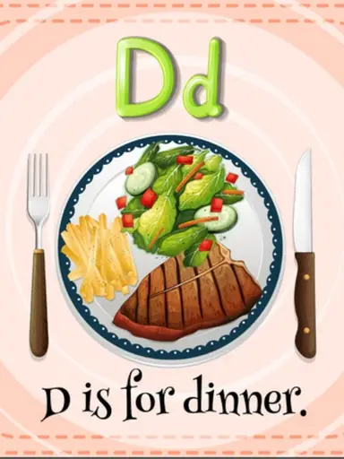 D is for DINNER Alphabet Challenge 