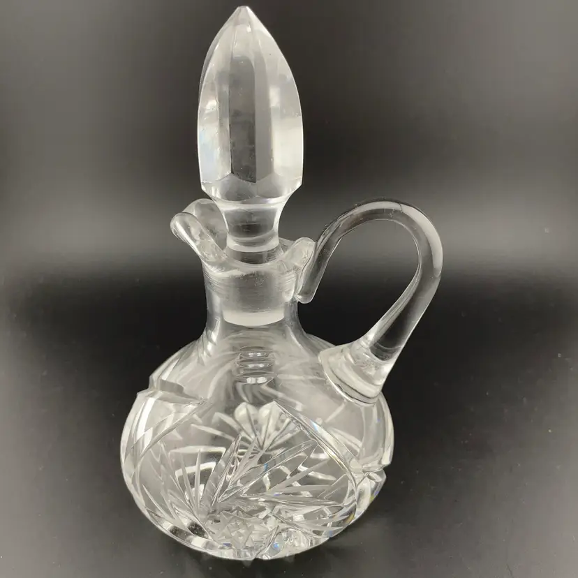 Cut Crystal Decanter Ewer With Stopper