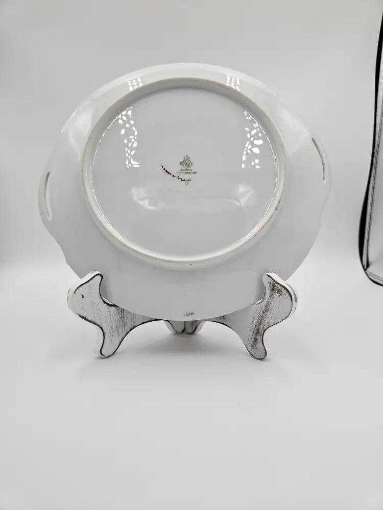 #TR31 Porcelain Signed Jorgeson Made in Bavaria Handled Plate