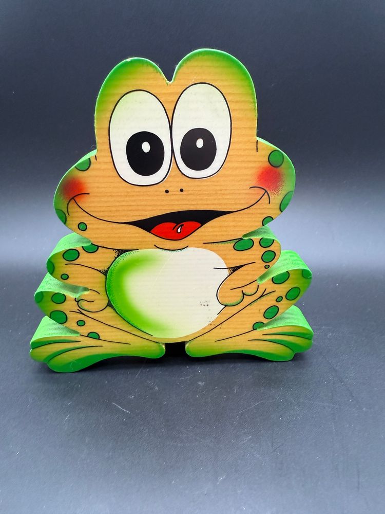 Vintage - Bartolucci Of Italy - Wooden Table ‘Frog’ Vase