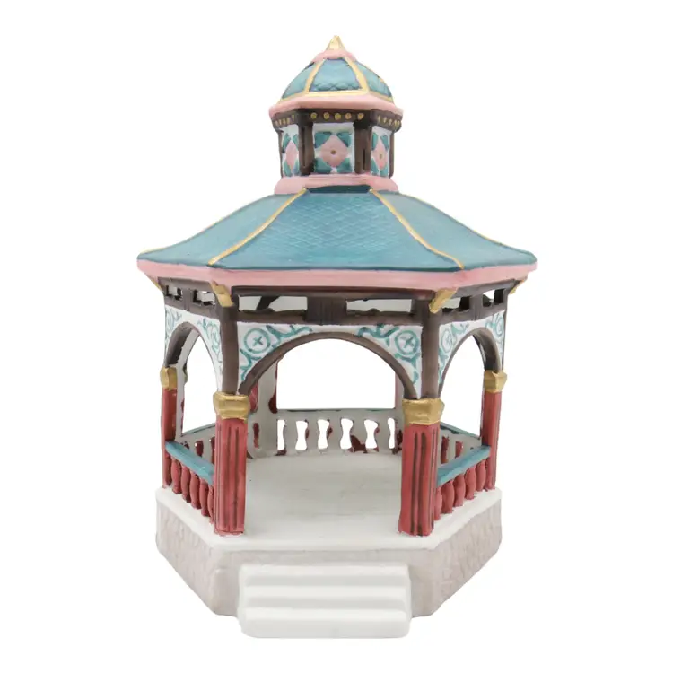 Vintage Lemax Collectibles, Hand Painted Gazebo, Christmas Holidays, Caldor