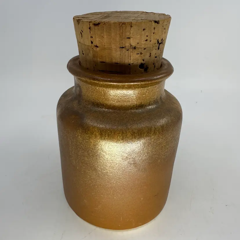 Vintage French Stoneware Mustard Pot