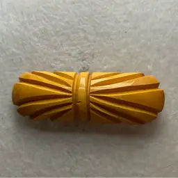Butterscotch Vintage Hand Carved Bakelite Brooch