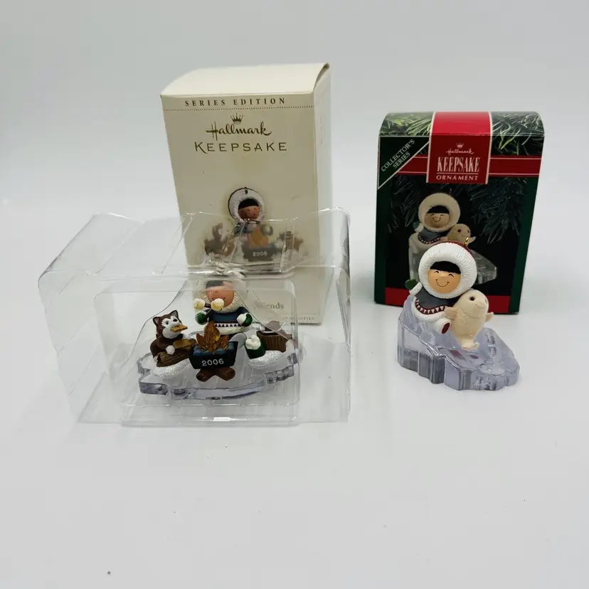 Hallmark Frosty & Friends Ornaments 2006 & 1990 Christmas Decor Hanging