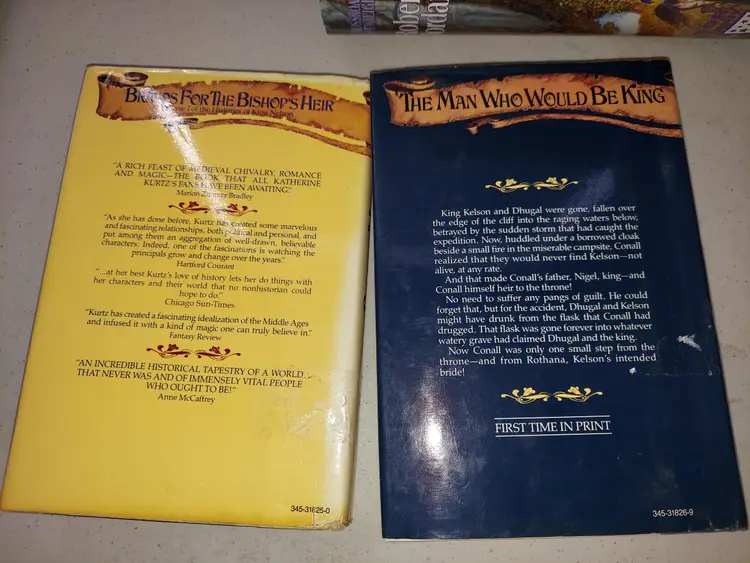 Katherine Kurtz - Histories of King Nelson books 2&3 HC w/DJ