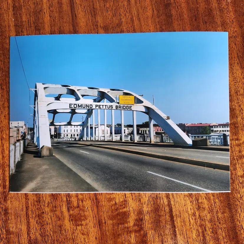 Photograph Of Edmund Pettus Bridge in color 5x7