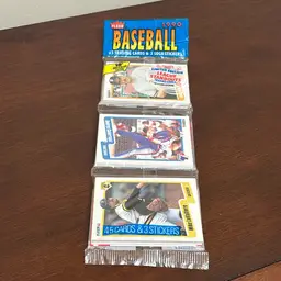 Fleer 1990 Baseball Rack Pack, 45 Cards SEALED