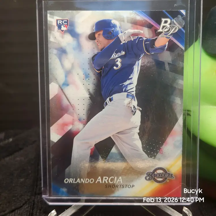 2017 Bowman Platinum - Orlando Arcia Milwaukee Brewers