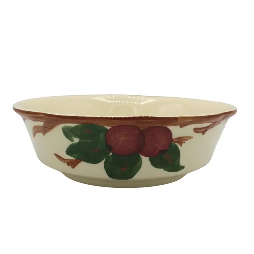 Vintage Franciscan Dinnerware Hand Painted Apple Pattern 9" Serving Bowl