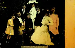 President Theodore Teddy Roosevelt & Family Postcard