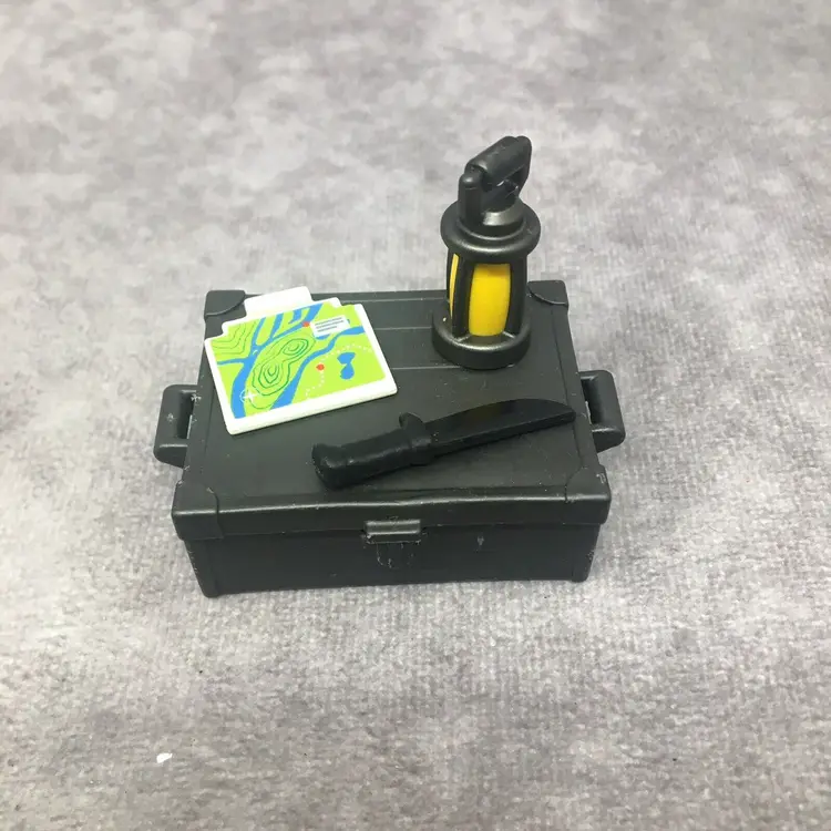 Playmobil Case, Lantern, Knife & Map Camping/Exploring Equipment