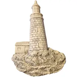 M H Cook Company Lighthouse Sculpture Wall Hanging Cultured Ivory