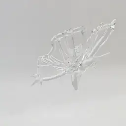 Clear glass Butterfly ornament window decor