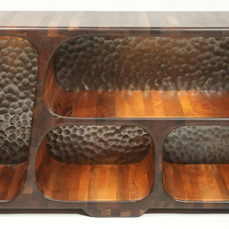 Sculpted Record Cabinet