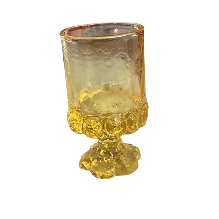 G- Franciscan Madeira Corn silk Yellow Water Glass