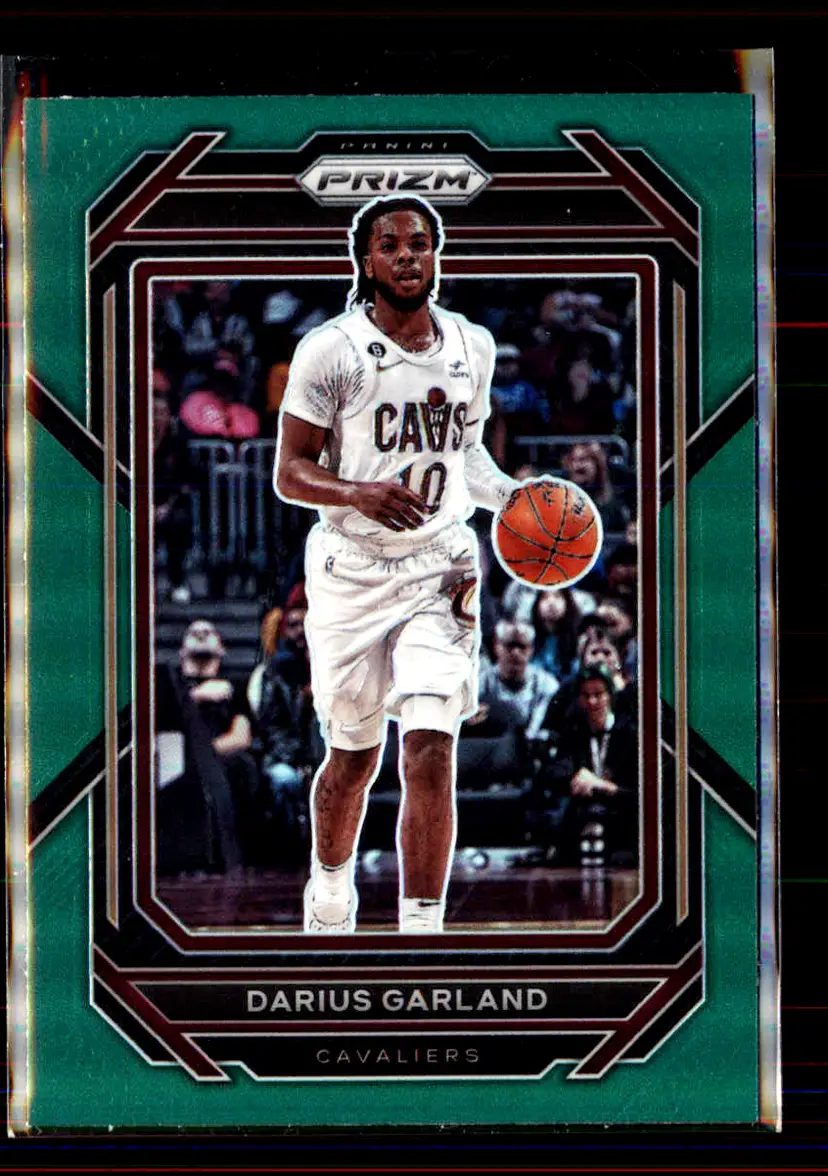 Darius Garland 2022-23 Panini Prizm Green Prizm #75 - (2) - Cleveland Cavaliers