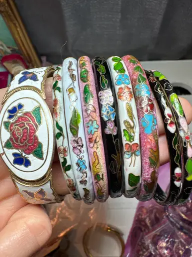 VTG Cloisonné Jewelry  