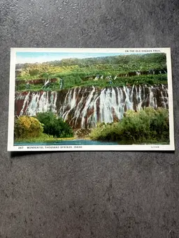 Thousand Springs Idaho Blank Postcard