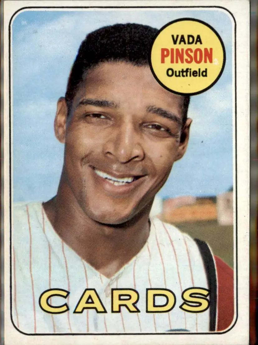 1969 Topps #160 Vada Pinson - (pk3) - St. Louis Cardinals