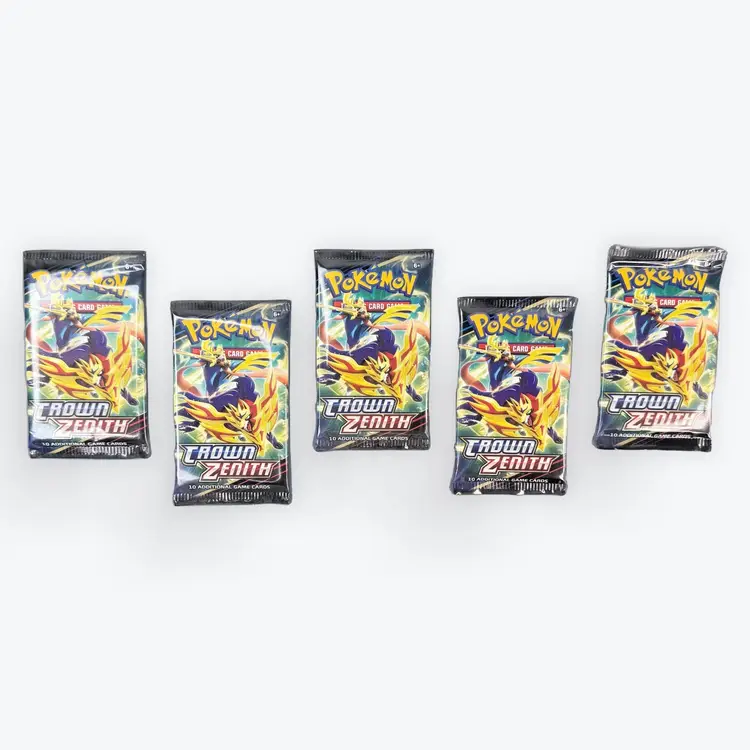 Pokemon Crown Zenith Booster Packs x 5 Sealed & New