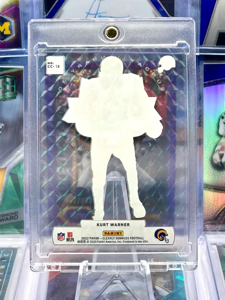 Kurt Warner 2022 Clearly Champions CASE HIT SSP Mosaic Prizm Holo St. Louis Rams