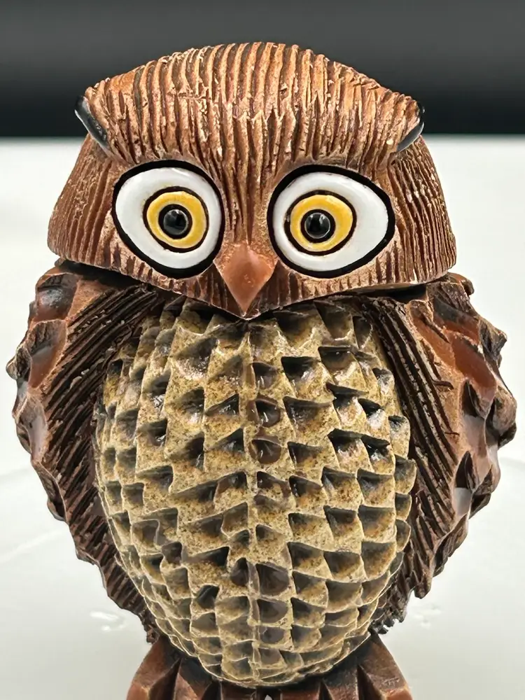 Artesania Rinconada OWL Figurine Uruguay Art Pottery Retired