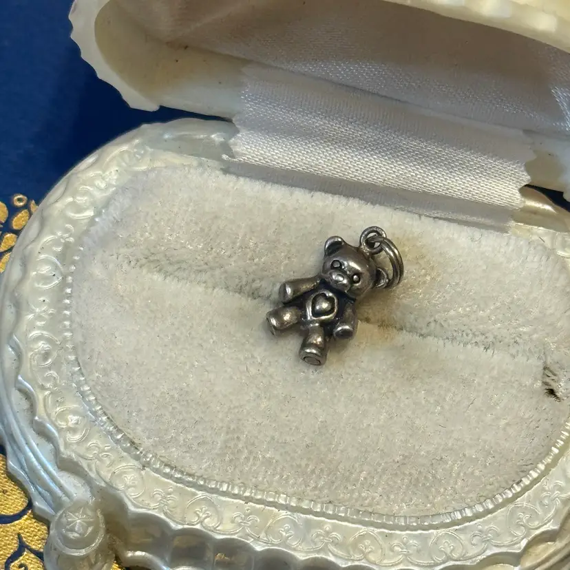 Sterling Teddy Bear Pendant