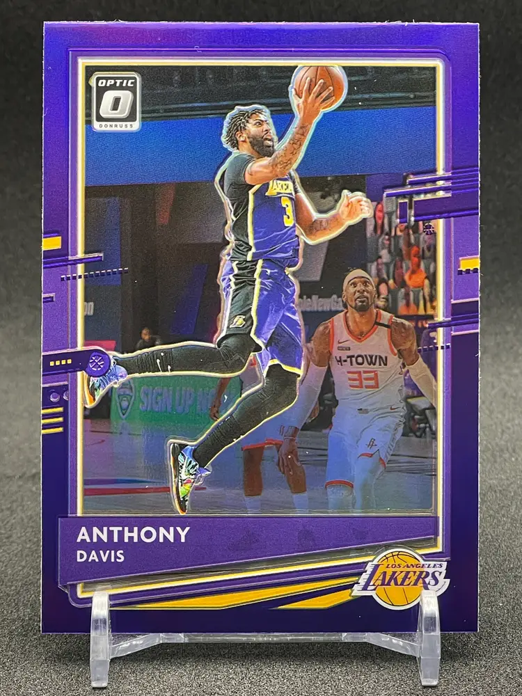 2020-21 Panini Optic Basketball - Anthony Davis Purple Prizm #42